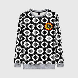 Женский свитшот Serious Sam logo pattern