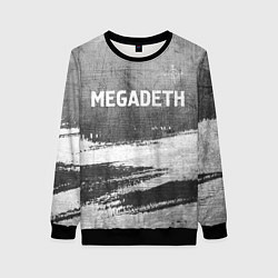 Свитшот женский Megadeth - grey gradient посередине, цвет: 3D-черный