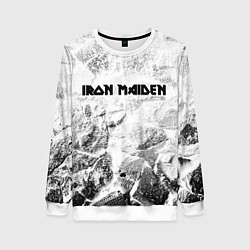 Свитшот женский Iron Maiden white graphite, цвет: 3D-белый