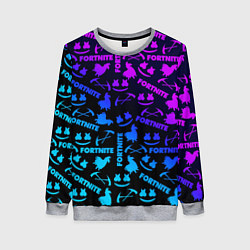 Женский свитшот Фортнайт неон