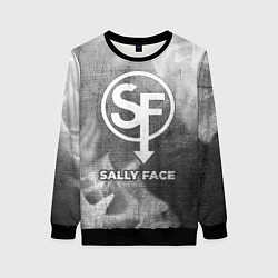 Свитшот женский Sally Face - grey gradient, цвет: 3D-черный