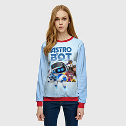 Свитшот женский Astro Bot - Game, цвет: 3D-красный — фото 2