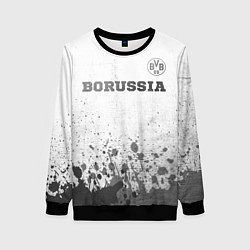 Свитшот женский Borussia - white gradient посередине, цвет: 3D-черный