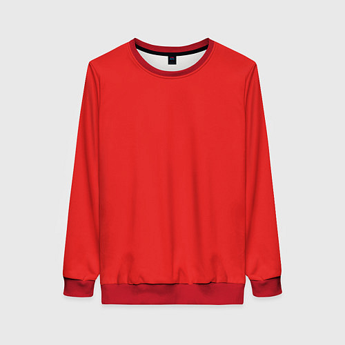 Женский свитшот Эмоция гнева - красный / 3D-Красный – фото 1