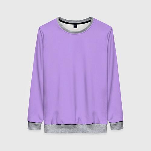 Женский свитшот Эмоция страха - сиреневый / 3D-Меланж – фото 1