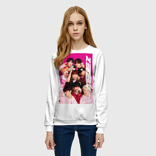 Женский свитшот Ateez группа / 3D-Белый – фото 3