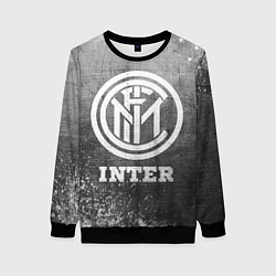 Свитшот женский Inter - grey gradient, цвет: 3D-черный