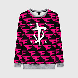 Свитшот женский Doom faze clan, цвет: 3D-меланж