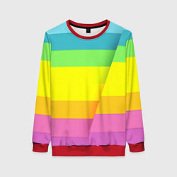 Женский свитшот Разноцветные полосы