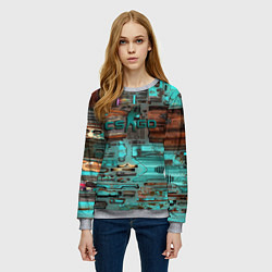 Свитшот женский Уличный гонщик кс, цвет: 3D-меланж — фото 2