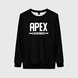 Свитшот женский Apex legends logo white, цвет: 3D-черный