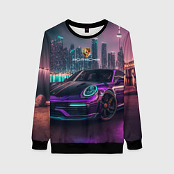 Женский свитшот Porshe night city