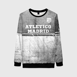 Свитшот женский Atletico Madrid - grey gradient посередине, цвет: 3D-черный