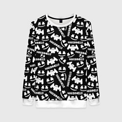 Женский свитшот Marshmello pattern music