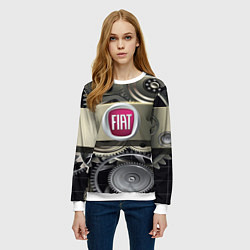 Свитшот женский FIAT logo motors, цвет: 3D-белый — фото 2