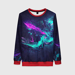 Женский свитшот Неоновые краски абстракция