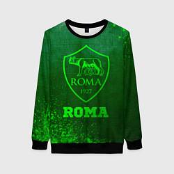 Свитшот женский Roma - green gradient, цвет: 3D-черный