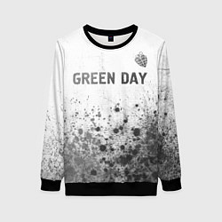 Свитшот женский Green Day - white gradient посередине, цвет: 3D-черный