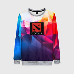 Свитшот женский DOTA geometry neon, цвет: 3D-меланж
