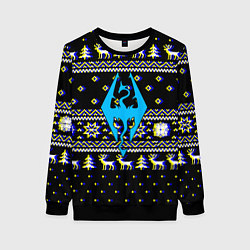 Свитшот женский The Elder Scrolls зимний свитер, цвет: 3D-черный