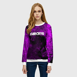 Свитшот женский Farcry neon fire, цвет: 3D-белый — фото 2