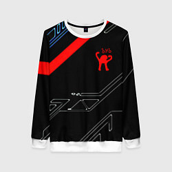 Свитшот женский Ъуъ Съука sport geometry, цвет: 3D-белый