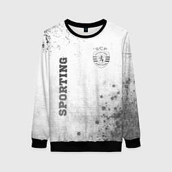 Свитшот женский Sporting - white gradient вертикально, цвет: 3D-черный