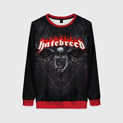 Свитшот женский Hatebreed hardcore, цвет: 3D-красный