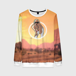 Свитшот женский Girl - San Andreas, цвет: 3D-белый