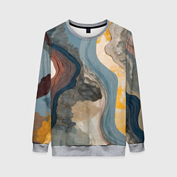 Женский свитшот Флюид арт