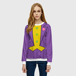 Свитшот женский Костюм Джокера, цвет: 3D-белый — фото 2