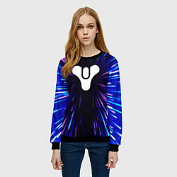 Свитшот женский Destiny neon energy, цвет: 3D-черный — фото 2