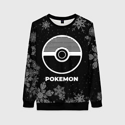 Свитшот женский Снежный Pokemon, цвет: 3D-черный
