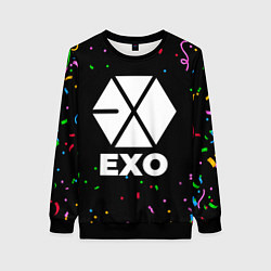 Свитшот женский Exo конфети, цвет: 3D-черный