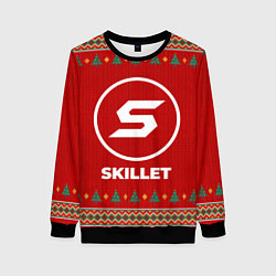 Свитшот женский Skillet new year, цвет: 3D-черный