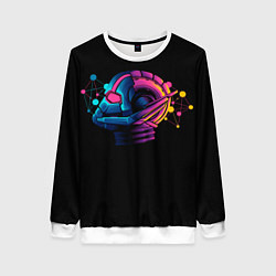 Свитшот женский Неоновый человек муравей, цвет: 3D-белый