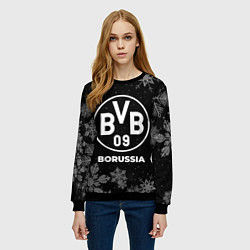 Свитшот женский Снежный Borussia, цвет: 3D-черный — фото 2