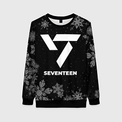 Свитшот женский Снежный Seventeen, цвет: 3D-черный