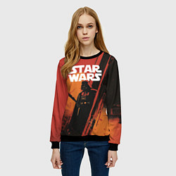 Свитшот женский Darth Vader - Star Wars, цвет: 3D-черный — фото 2