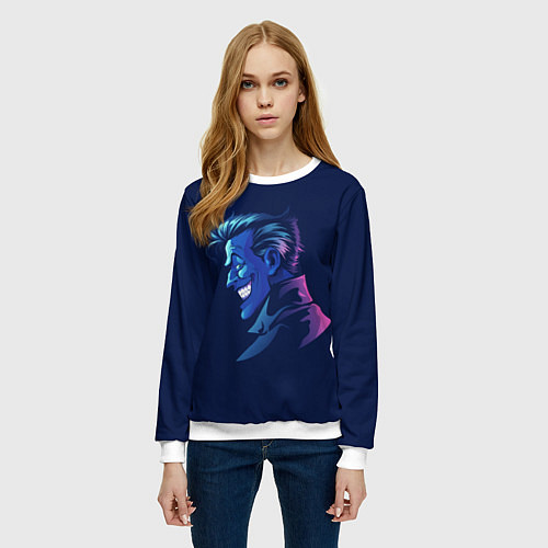 Женский свитшот Joker gradient / 3D-Белый – фото 3
