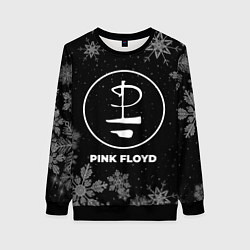 Свитшот женский Снежный Pink Floyd, цвет: 3D-черный