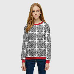Свитшот женский Средневековье, цвет: 3D-красный — фото 2