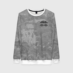 Свитшот женский Arctic Monkeys - серый бетон, цвет: 3D-белый