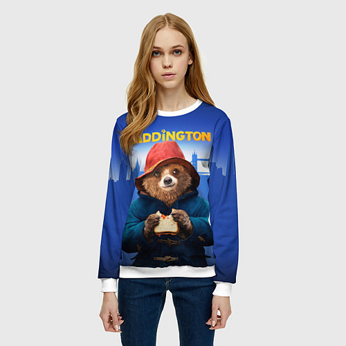 Женский свитшот Приключения Паддингтона / 3D-Белый – фото 3