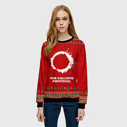 Свитшот женский The Callisto Protocol new year, цвет: 3D-черный — фото 2