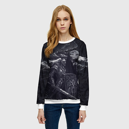 Женский свитшот Рыцарь без страха и упрека / 3D-Белый – фото 3