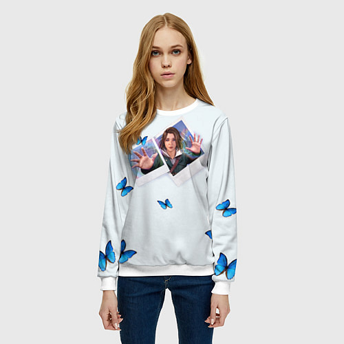 Женский свитшот Life is strange: double exposure / 3D-Белый – фото 3