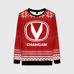 Свитшот женский Новогодний Changan, цвет: 3D-черный