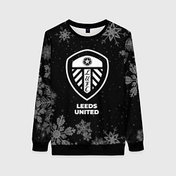 Свитшот женский Снежный Leeds United, цвет: 3D-черный