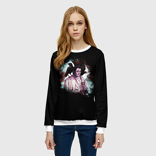 Женский свитшот Wednesday / 3D-Белый – фото 3